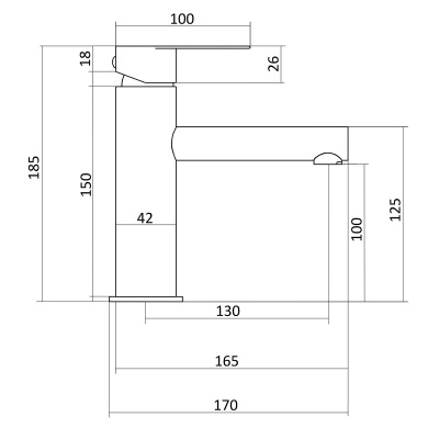 Смеситель Славен  для умывальника Сталь Ж (СЛ-ОД-Ж10) фото в интернет-магазине Русалия