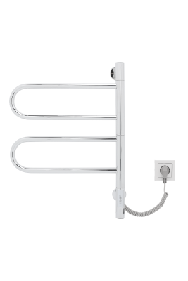 Полотенцесушитель электрический Vincea VTD-1R1CE 44x60, хром, таймер фото в интернет-магазине Русалия