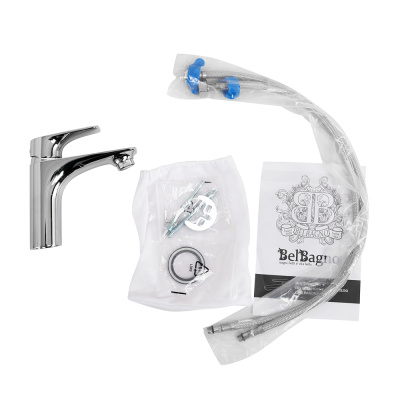 Смеситель для раковины без донного клапана  MARINO-LVM-CRM-W0  Belbagno фото в интернет-магазине Русалия