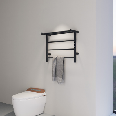 Полотенцесушитель электрический ABBER Standard AH4614MB черный матовый фото в интернет-магазине Русалия