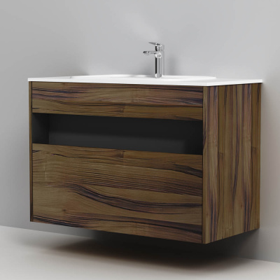 M8FFUX1001OF Func, База с нишей, 1 ящик (pull-out), 100 см, цвет дерево текстурир-ое Am.Pm фото в интернет-магазине Русалия