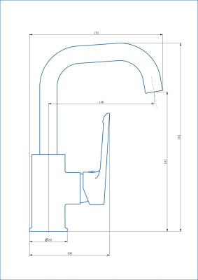Смеситель для раковины ESKO "Lagos" (LG26M) фото в интернет-магазине Русалия