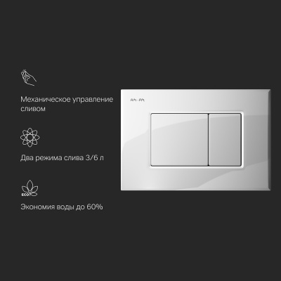 I070201 ProC S, клавиша для инсталляции пластик, белый глянцевый фото в интернет-магазине Русалия