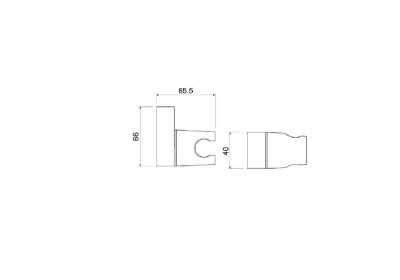Держатель ручного душа AQUATEK AQ2406CR фото в интернет-магазине Русалия