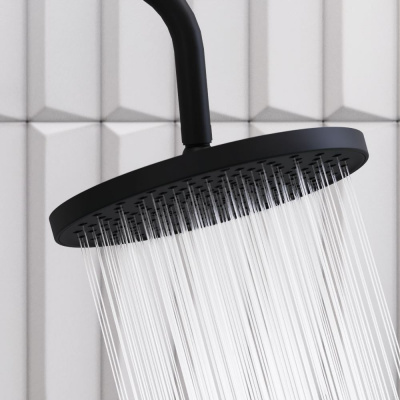 947050300 Apollo верхний душ, круг, черный фото в интернет-магазине Русалия