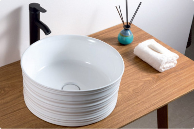 Раковина накладная круглая BB1406 Belbagno фото в интернет-магазине Русалия