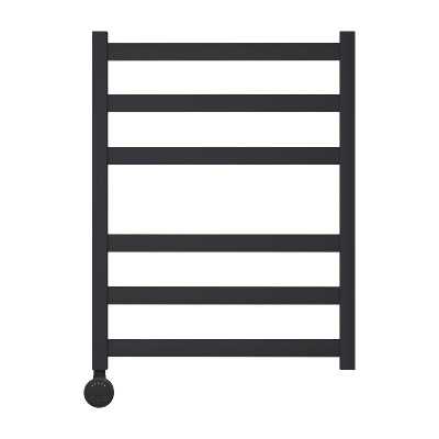 Полотенцесушитель электрический Point Меркурий PN83156BE П6 500x600 левый/правый, черный фото в интернет-магазине Русалия