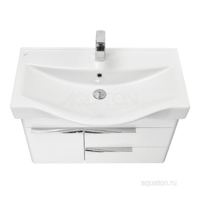 Тумба под раковину AQUATON Беверли 80 белый 1A235501BV010 фото в интернет-магазине Русалия