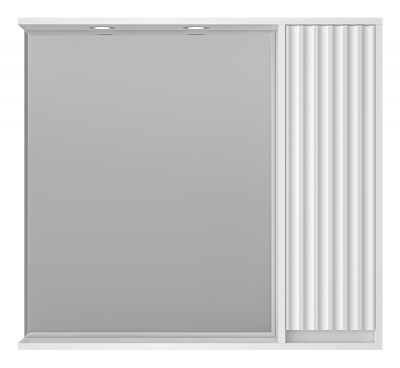 Зеркальный шкаф Balaton 90 правый (белый) BAL-04090-01-П Brevita фото в интернет-магазине Русалия