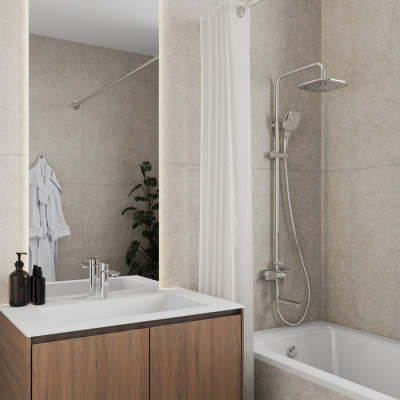 Смеситель для умывальника Milardo Maze сатин (MAZBN00M01) фото в интернет-магазине Русалия