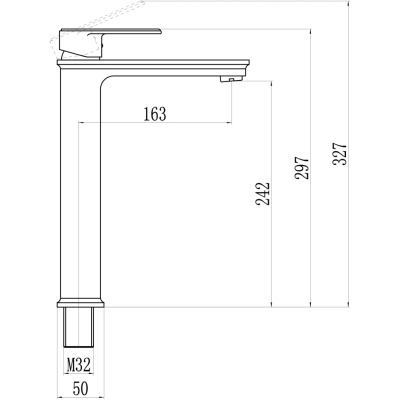 Смеситель для раковины Savol S-600301G, хром фото в интернет-магазине Русалия