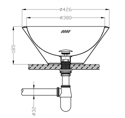 Раковина из нержавеющей стали 3-017.1 Oceanus фото в интернет-магазине Русалия