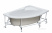 Ванна акриловая Эдера 170х110 R 1WH111994 ПРАВАЯ Santek