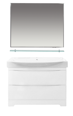 Тумба Элвис 105 с раковиной Kirovit Элвис 105 Misty фото в интернет-магазине Русалия