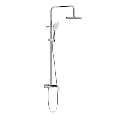 977780000 Jupiter душевая система с душевым смесителем-полкой, хром фото в интернет-магазине Русалия