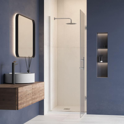 Душевая дверь RGW HO-011 800, стекло прозрачное, профиль хром фото в интернет-магазине Русалия