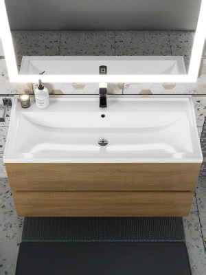 Раковина для ванной Uperwood Family 100х45х17,9 см, белая глянцевая 293020631 фото в интернет-магазине Русалия