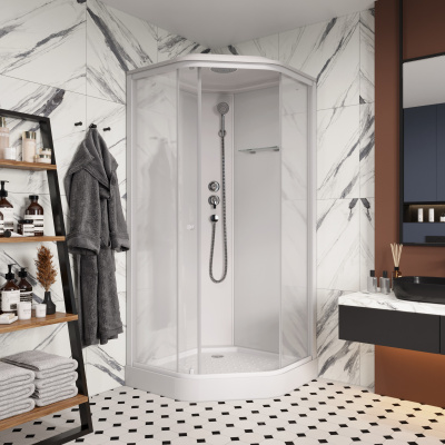 Кабина P91 душевая PARLY 
 90х90х215 см фото в интернет-магазине Русалия