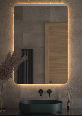 Зеркало с LED-подсветкой настенное OPTI DEFESTO 80x120 см, DF 2820 фото в интернет-магазине Русалия