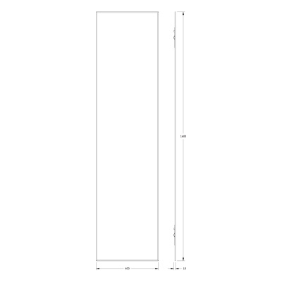 Зеркало настенное с фацетом Standard EVOFORM 40x160 см, BY 0254 фото в интернет-магазине Русалия