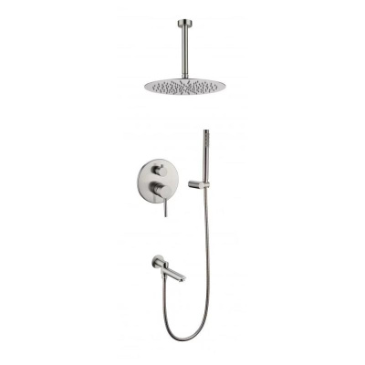 Душевая система встраиваемая Grocenberg GB5099NK-2, никель фото в интернет-магазине Русалия