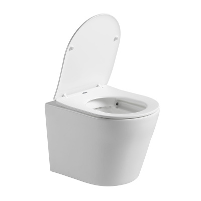 Унитаз подвесной Piatti VT1-11S, цвет белый, ультратонкое soft-close сиденье Vincea фото в интернет-магазине Русалия