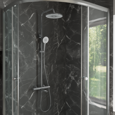 Тропическая душевая система RUSH термостатическая с изливом хром (ST4235-70) фото в интернет-магазине Русалия