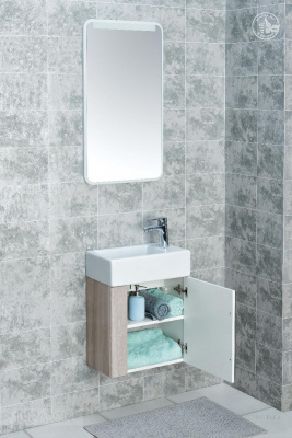 Тумба под раковину AQUATON Вита белый, ясень шимо 1A221401VTD70 фото в интернет-магазине Русалия