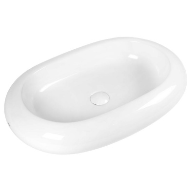 BOND S58-640 Раковина накладная овальная 64*40*12см белая фото в интернет-магазине Русалия