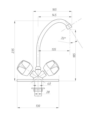 Смеситель для кухни FAUZT FZs-211-11 тип См-МДЦБА фото в интернет-магазине Русалия