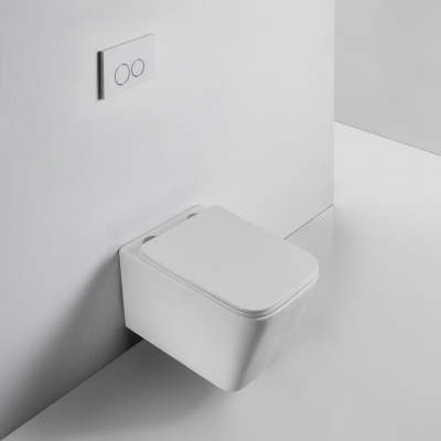 BOND F04-10 Унитаз подвесной безободковый с сиденьем с микролифтом фото в интернет-магазине Русалия