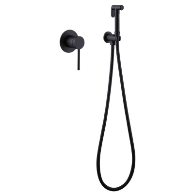 Смеситель ABBER Emotion AF8825B с гигиеническим душем, черный матовый фото в интернет-магазине Русалия