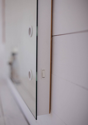 Зеркало с подсветкой Гримерное Бриджит 600х800 (12 ламп) ЗГП03 Continent фото в интернет-магазине Русалия