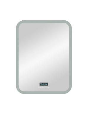 Зеркало с подсветкой Glamour 700х900 многофункциональная панель, антизапотевание ЗЛП451 Continent фото в интернет-магазине Русалия