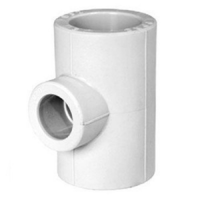 Тройник переходной, белый полипропилен 50-32-50 мм Millennium фото в интернет-магазине Русалия