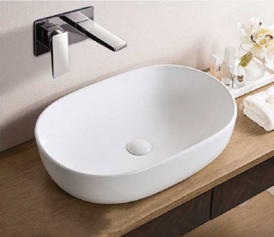 Раковина накладная овальная 9026A CeramaLux фото в интернет-магазине Русалия