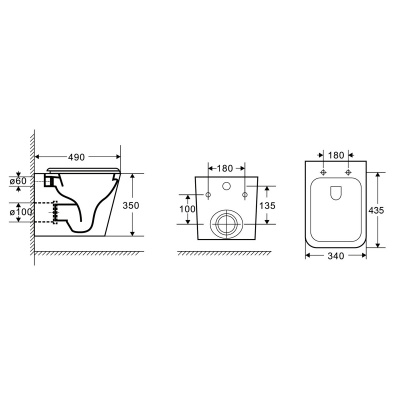 Унитаз подвесной безободковый Teramo AZ-0052-UQ Торнадо с сиденьем микролифт Azario фото в интернет-магазине Русалия