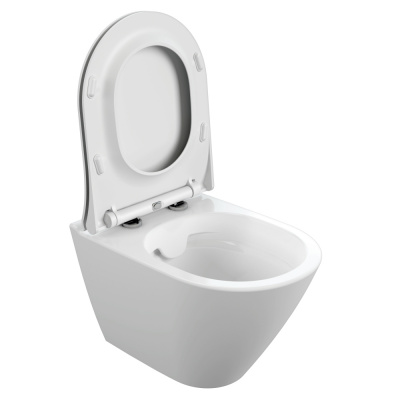 Унитаз подвесной City Oval Clean On микролифт A63114 Cersanit фото в интернет-магазине Русалия