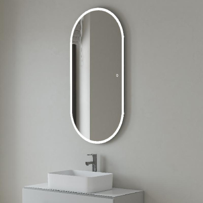 Зеркало LED "Европа 1200х600" универсальное, сенсор  Corozo фото в интернет-магазине Русалия