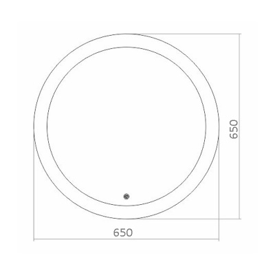 Зеркало круглое Перла d650 ФР1534 AZARIO фото в интернет-магазине Русалия