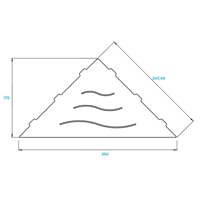 Полка в ванную комнату RGW MT-02B фото в интернет-магазине Русалия