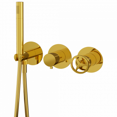 Смеситель для душа Remer Chrono CH97D2PDO, золото глянцевое фото в интернет-магазине Русалия