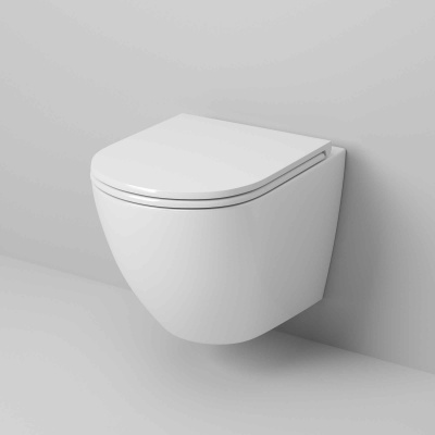 Унитаз подвесной безободковый с сиденьем микролифт GR-4455SQ tornado Grossman фото в интернет-магазине Русалия