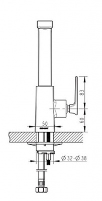 Смеситель для кухни Spring F779113C Bravat фото в интернет-магазине Русалия