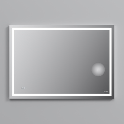 M91AMOX1003WG Универсальное зеркало с контурной Led-подсветкой, часами и косметическим зеркалом 100 Am.Pm фото в интернет-магазине Русалия