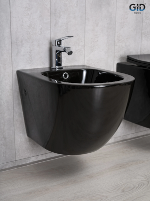 Биде подвесное Gid BDP-96BL 21102 черная глянцевая 48x37x32.5 фото в интернет-магазине Русалия