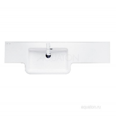Раковина AQUATON Hotel B 129 левая белая 1A709831PI01L фото в интернет-магазине Русалия