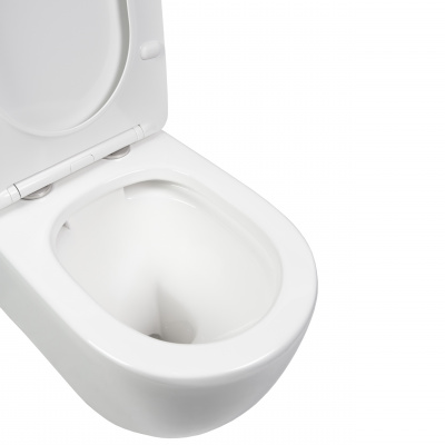 BOND F01-00 Унитаз напольный безободковый с сиденьем микролифт фото в интернет-магазине Русалия