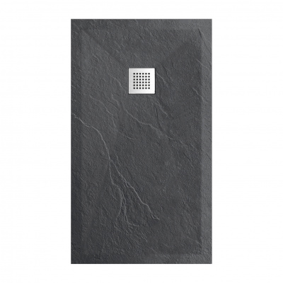 Поддон каменный прямоугольник графит (90*110*2,5) Strong GR-S290110Q Grossman фото в интернет-магазине Русалия