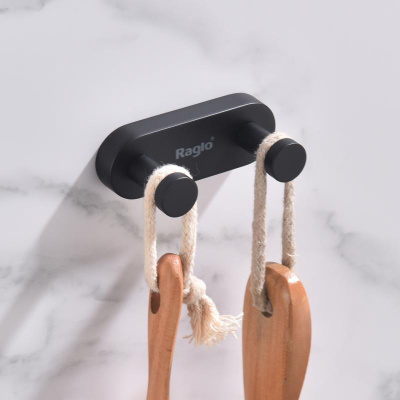 Крючок для ванной комнаты Raglo R300.052.06, черный фото в интернет-магазине Русалия